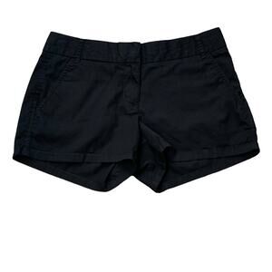 J Crew Womens Black Broken-In Classic Chino Shorts Size 2